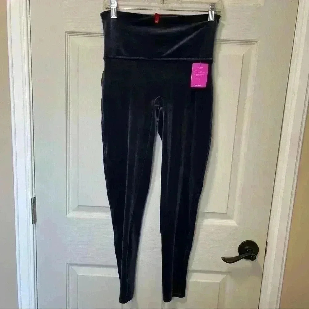 Spanx Moon Shadow Velvet Leggings NWT Sz L